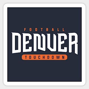 Denver Football Team Sticker